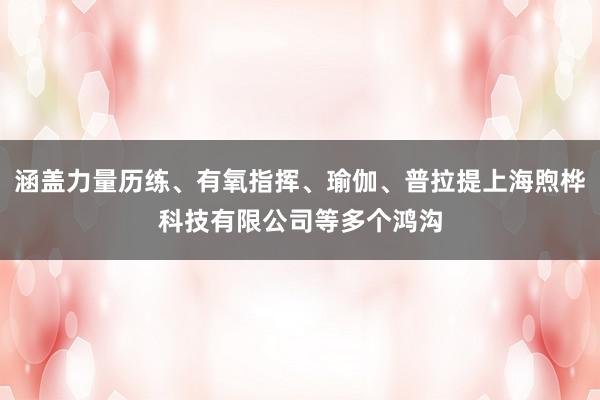 涵盖力量历练、有氧指挥、瑜伽、普拉提上海煦桦科技有限公司等多个鸿沟