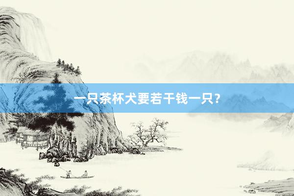 一只茶杯犬要若干钱一只？